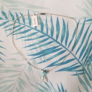 Silver and Turquoise Necklace, new tag on